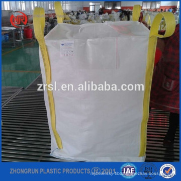2015 1.5 tons FIBC Bag/ big bags for sand packing/ pp bulk bags plastic ISO bags with four lifting loops